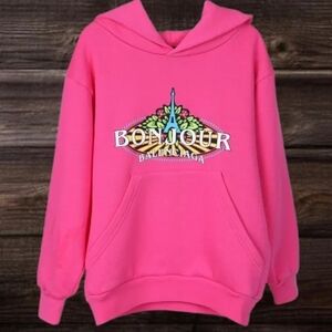 Balenciaga Pink Bonjour Hoodie